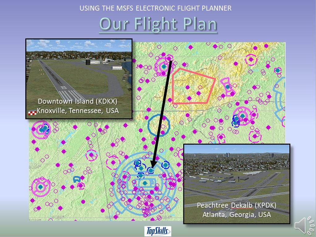 flight simulator route planner